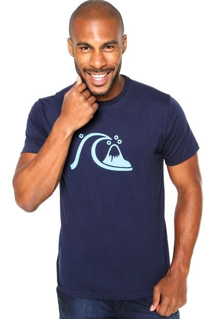 Camiseta Quiksilver Slim Fit Originals Azul - Marca Quiksilver