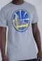 Camiseta NBA Especial Estampada Golden State Warriors Casual Cinza - Marca NBA