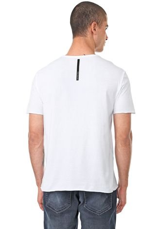 Camiseta Calvin Klein Jeans Estampada Branca - Compre Agora