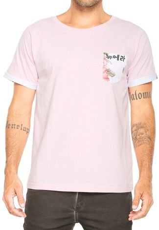 Camiseta New Era Bolso Floral Rosa
