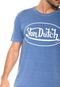 Camiseta Von Dutch  Logo Azul - Marca Von Dutch 