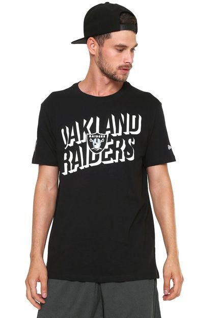 Camiseta New Era Oakland Raiders Preta - Marca New Era