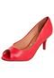 Peep Toe Vizzano Charm Vermelho - Marca Vizzano