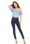 Calça Jeans GRIFLE COMPANY Skinny Franjas Azul - Marca GRIFLE COMPANY