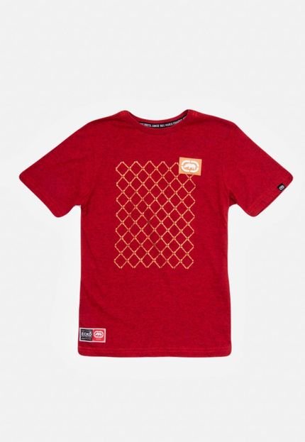 Camiseta Ecko Juvenil Estampada Vermelha Mescla - Marca Ecko