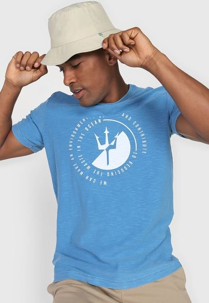 Camiseta Osklen Environmental Stance Azul - Marca Osklen