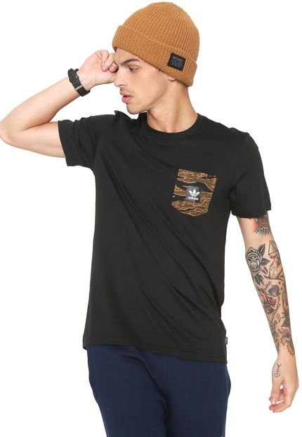 Camiseta adidas Skateboarding Camo Pckt T Preta - Marca adidas Skateboarding