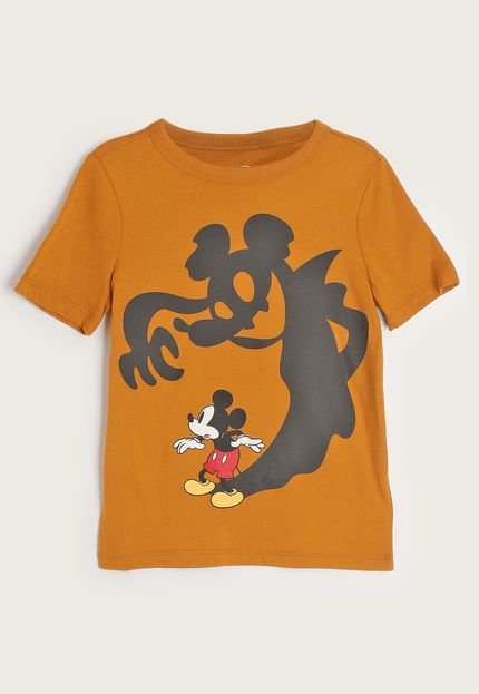 Camiseta Infantil GAP Mickey Mouse Caramelo - Marca GAP