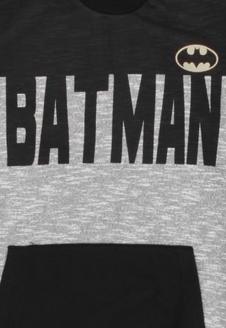 Blusa de Moletom Kamylus Menino Batman Preta