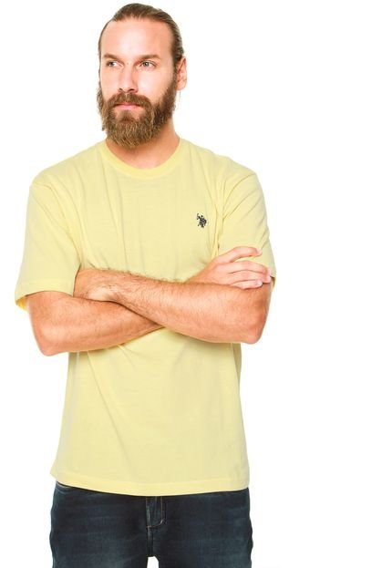 Camiseta U.S. Polo Slim Amarela - Marca U.S. Polo