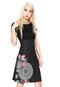 Vestido Desigual Curto Martina Preto - Marca Desigual