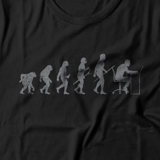 Camiseta Feminina Information Age Evolution - Preto