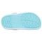 Sandália Crocs Crocband Clog Kidst Ice Blue/White - 22 Azul - Marca Crocs