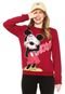 Moletom Flanelado Fechado Cativa Xoxo Rosa - Marca Cativa Disney