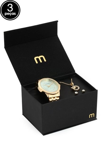 Kit Relógio Mondaine 83338LPMVDE2K1 Dourado - Marca Mondaine