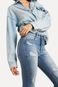 Calça Jeans Skinny Regular Puídos Reversa Azul - Marca Reversa