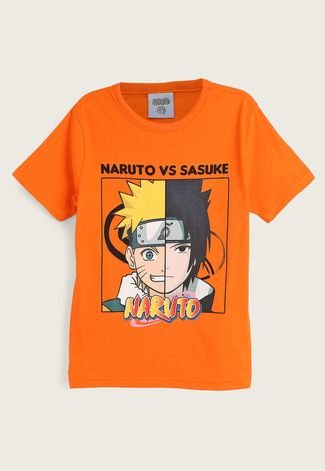 Camiseta Infantil Brandili Naruto Laranja