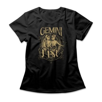 Camiseta Feminina Gemini - Preto - Marca Studio Geek 