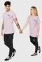 Camiseta Unissex Blind Love Manga Curta Healing Long Fit Rosa - Marca Approve