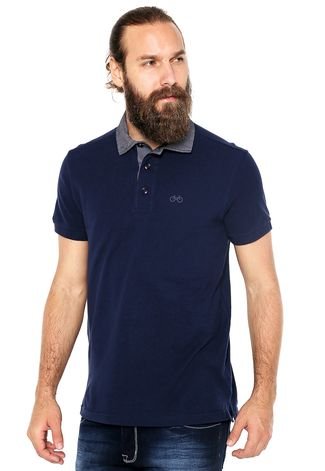 Camisa Polo Iódice Reta Azul-Marinho