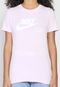 Camiseta Nike Sportswear Essntl Ic Rosa - Marca Nike Sportswear