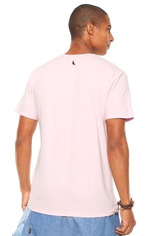 Camiseta Reserva Estampada Rosa