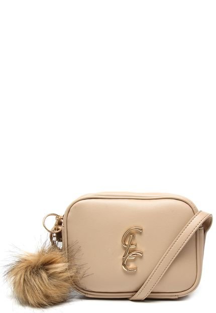 Bolsa Tiracolo Colcci Pompom Nude - Marca Colcci