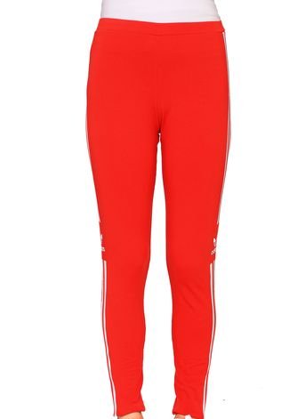 Legging adidas Originals Trefoil Vermelha - Compre Agora