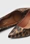 Scarpin Vizzano Animal Print Marrom - Marca Vizzano