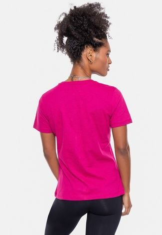 Camiseta Ecko Feminina Estampada Pink Neon