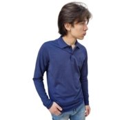 Camisa Polo Masculina Básica Algodão Manga Longa Casual Slim - Marca John Pull