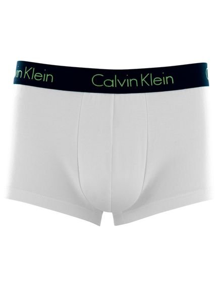 Cueca Calvin Klein Low Rise Trunk C12.01 BR02 Navy Branca 1UN - Marca Calvin Klein