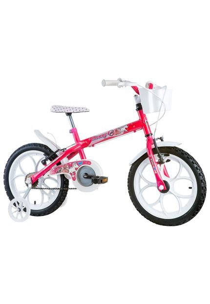 Bicicleta Aro 16 Monny Com Cesta Pinky-Neon Track & Bikes - Marca T&B TRACK