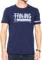 Camiseta Triton Estampada Azul - Marca Triton