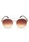 Óculos de Sol Rock Lily Rendondo Dourado/Marrom - Marca Rock Lily