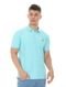 Polo Aleatory Masculina Piquet Inner Contrast Blue Radiance Azul Claro - Marca Aleatory