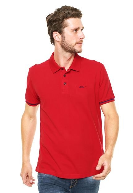 Camisa Polo Ellus Bordado Vermelho - Marca Ellus