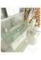 Gabinete para Banheiro 80 cm com 2 Peças Vetro 12 Branco e Verde Tomdo - Marca Tomdo
