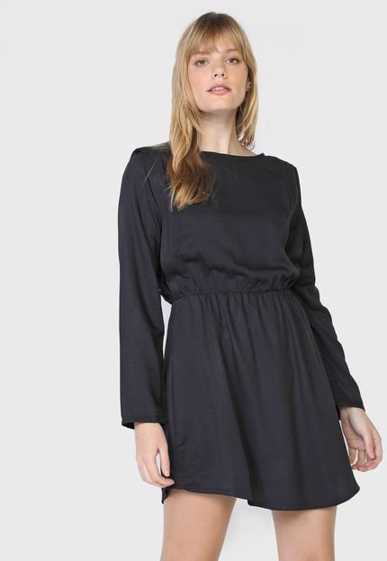 Vestido Hering Curto Textura Preto - Marca Hering