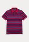 Camisa Polo Polo Ralph Lauren Listrada Vermelha - Marca Polo Ralph Lauren