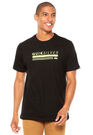 Camiseta Quiksilver Pack Glow Preto