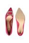 Scarpin Dumond Pedrarias Cetim Rosa - Marca Dumond