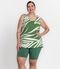 Bermuda Plus Size Em Bengaline Secret Glam Verde - Marca Secret Glam