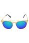 Óculos de Sol FiveBlu Metal Lente Espelhada Dourado/Roxo - Marca FiveBlu