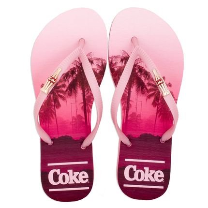 Chinelo Coca Cola Valensole Feminino Rosa - Marca Coca Cola Accessories