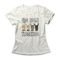 Camiseta Feminina We Rock Together - Off White - Marca Studio Geek 