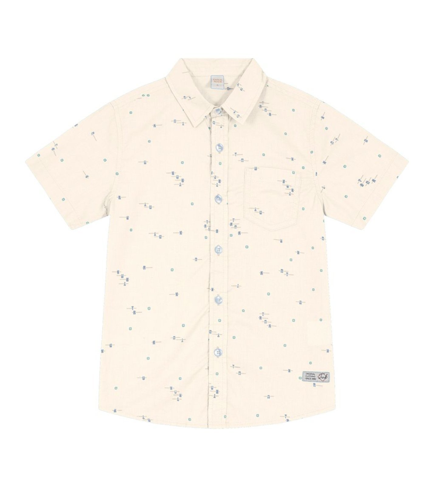 Camisa Infantil Masculina Estampada Trick Nick Bege - Marca Trick Nick