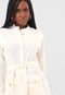 Jaqueta Parka Linho Dress to Acinturado Off-White - Marca Dress to