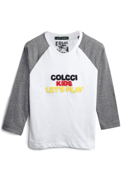 Camiseta Colcci Kids Menino Escrita Branca - Marca Colcci Kids