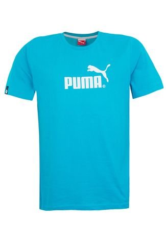 Camiseta Puma Large No.1 Logo Azul